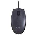 Logitech B100 Wired Right & Left Handed Optical USB Mouse, Black